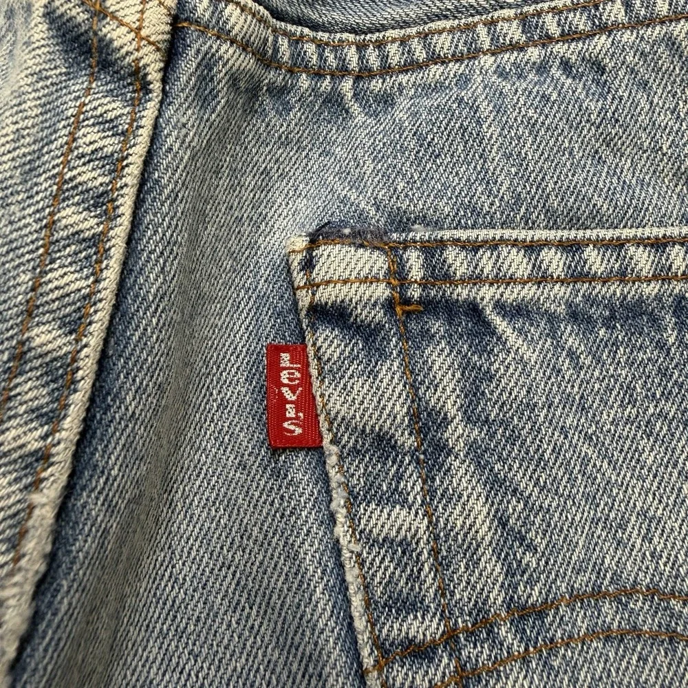 Vintage 1983 Levi's 501 Jeans Mens 35x32 Faded Blue USA Button Fly Denim